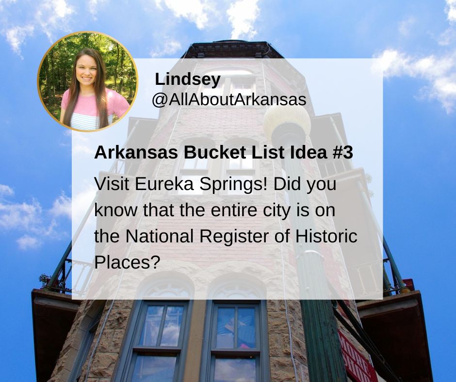 AR bucket list - visit Eureka Springs