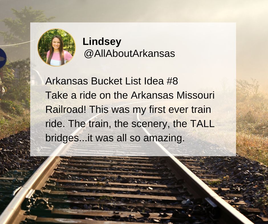 Arkansas bucket list idea - Arkansas Missouri Railroad